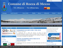 Tablet Screenshot of comune.roccadimezzo.aq.it